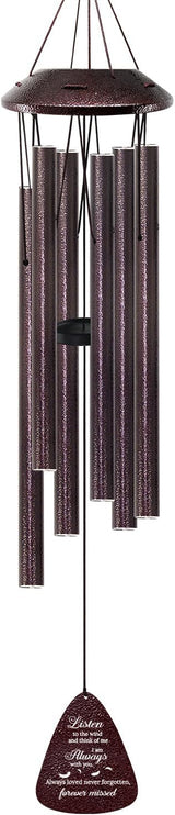 Memorial Wind Chimes for Loss of Loved One – Sympathy Wind Chime with Saying “Listen to The Wind” – Remembrance Bereavement Gift for Garden, Patio, or Outdoor Decor