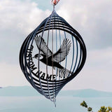 Personalized Canary Metal Wind Spinner, Custom Hanging Decoration for Outdoor Spaces, Kinetic Bird Ornament, Garden Gift (Canary Garden Wind Spinner)