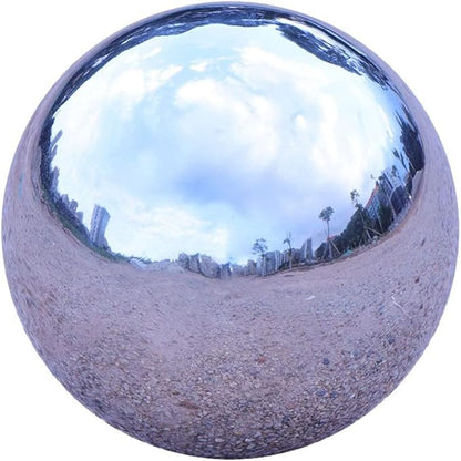 Kesywale Gazing Balls for Garden, Home Outdoor Hollow Sphere Stainless Steel Gazing Globe Mirror Ball (12 Inch)