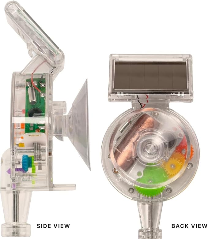 Kikkerland Solar Powered Rainbow Maker – Prism Suncatcher, Fun Home Window Decor – Unique Gift for Christmas & Birthdays – Single Crystal