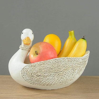 Garden Ornaments Decor Statue Outdoor,Abstract Unique Statue Sculpture Creative Statues and Sculptures Outdoor Decor for Garden,Simulation White Duck Model Statue Resin Sculpture Sundries