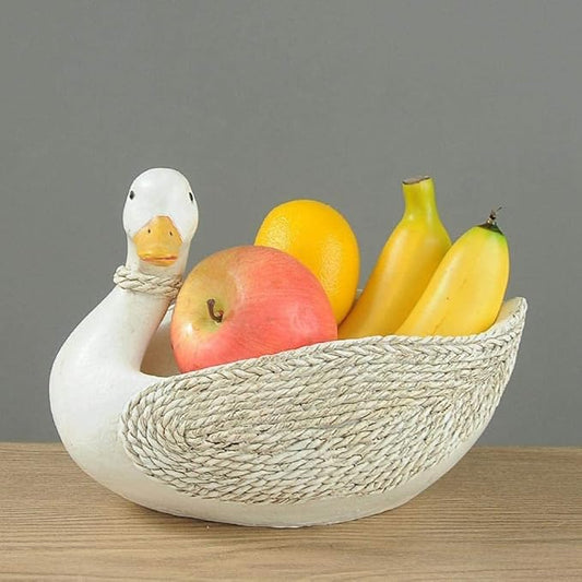 Garden Ornaments Decor Statue Outdoor,Abstract Unique Statue Sculpture Creative Statues and Sculptures Outdoor Decor for Garden,Simulation White Duck Model Statue Resin Sculpture Sundries