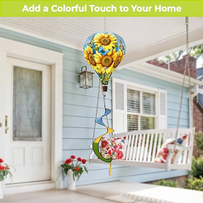 Briarwood Lane Sunflower Dance Hot Air Balloon Spinner
