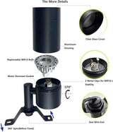 Landscape Lighting Tree Down Lights Outdoor Moonlight,Replaceable Low Voltage MR16 LED Aluminum Housing for Directional Wall Patio Mounted Post Fence Lights Warm White Black Finish