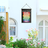 Everyone Here Is Welcome Garden Flag, Funny LGBTQ Pride Ally Flags for Outside, Inclusion And Equality Yard Sign, Be Kind Human Equality Flag, Protest And Resist Yard Décor