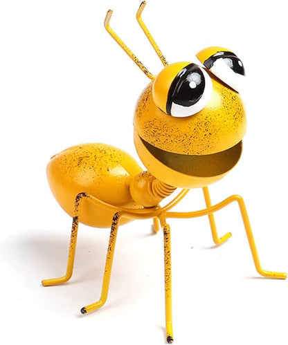 PROW® Gardening Metal Crafts Ant Garden Decoration 3D Metal Ant Garden Decoration Wall Art - Indoor and Outdoor Home Colorful Insect Sculptures Décor