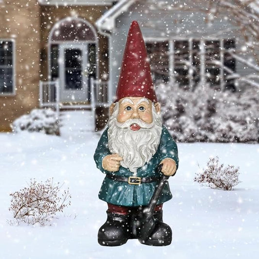 SKYFIRE 34.4” H Outdoor Garden Statues - Concrete Yard Decorations Statues with Santa Claus Design for Home Decor, Christmas Lawn Ornament for Garden, Yard, Park Xmas Party - Christmas Garden Gifts