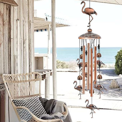 Wind Chimes for Outside Flamingo Gifts for Women Flamingo Garden Decor Birthday Gift for Mom Grandma Friend Flamingo Outdoor Yard Decorations Windchimes Outdoors