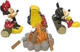 Disney Mickey and Minnie Mouse Camping Fairy Everyday Outdoor Garden Statue,s 4 inches Tall, Officially Licensed Disney Product