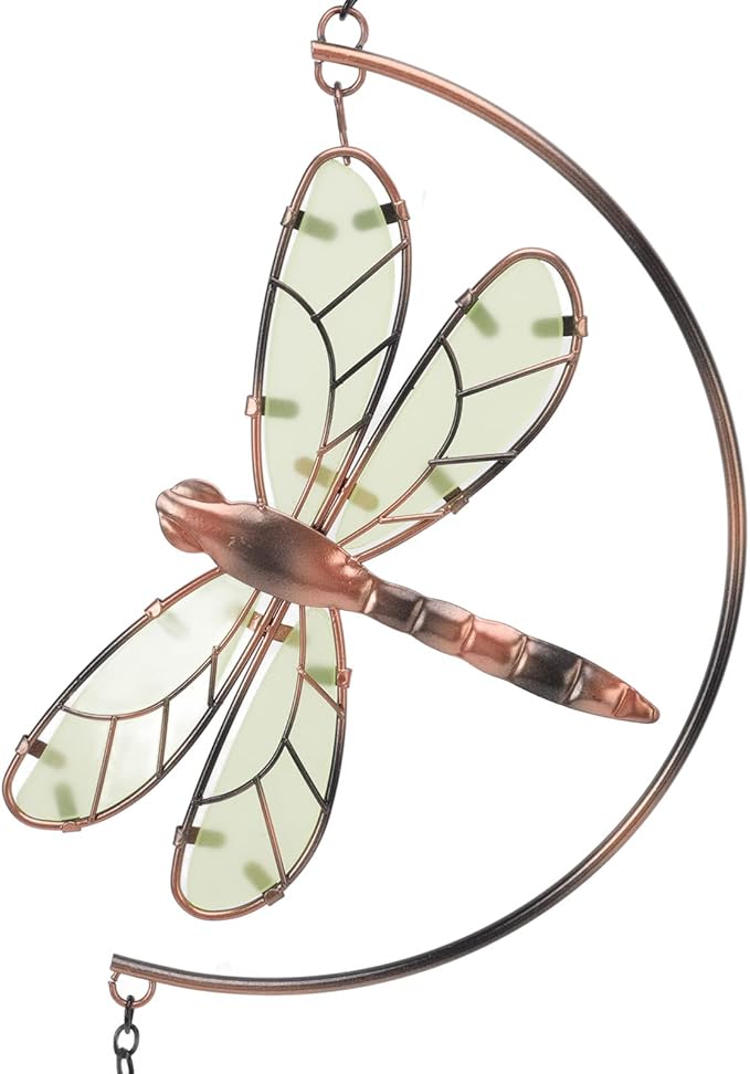 Dragonfly Wind Chimes Garden Gifts, Window Hanging Ornaments, Outside Wind Chimes Dragonfly Ornaments with , Garden Suncatchers Home Decoration for Balcony, Yard, Patio