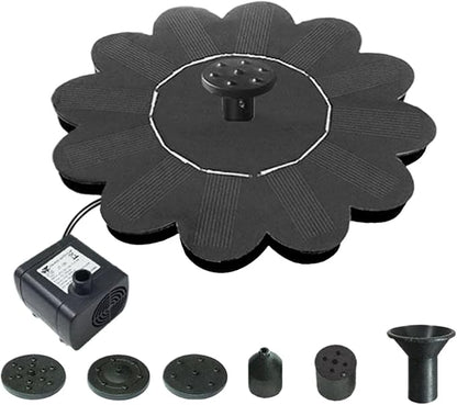 Bird Bath Solar Fountain | Solar Powered Fountain Pump,Waterfalls Outdoor Birdbath for Pool Pond Landscape Yard Patio Porch Deck Backyard