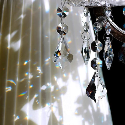 20pcs Crystal Maple Leaf Chandelier Prisms, Hanging Glass Crystals Beads for Christmas, Party, Decoration 38mm (Clear)