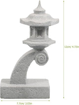 OSALADI Miniature Japanese Lantern Pagoda Figurines Asian Sandstone Tower Statue Fish Tank Aquarium Ornament Fairy Garden Accessories Zen Terrarium Bonsai Decorations