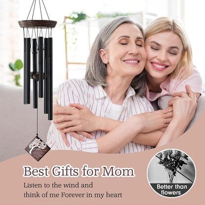 Memorial Wind Chimes for Loss of Loved One, Cardinal Sympathy Gifts for Loss of Mother Father, Windchimes with Tree of Life Sail, Bereavement Remembrance Gifts for Outside Garden