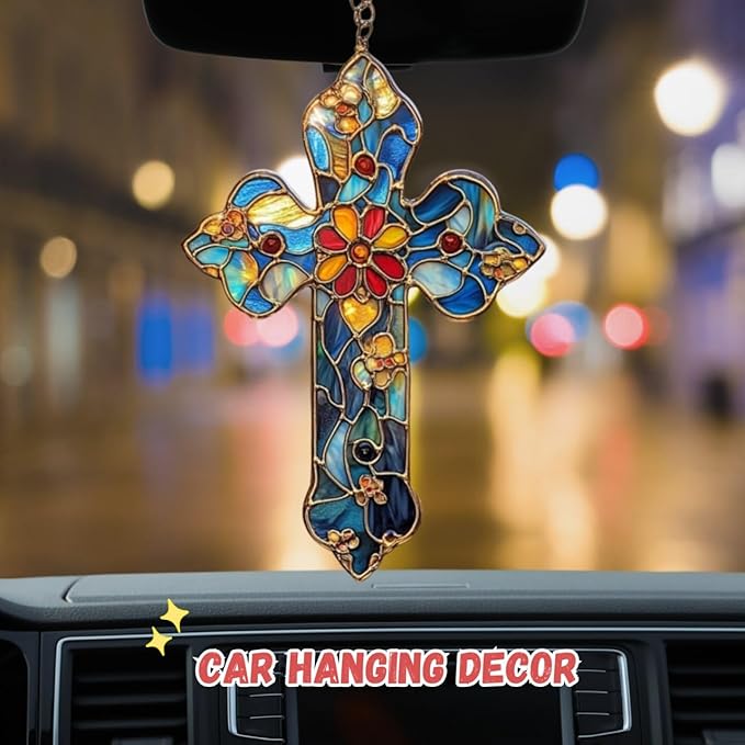 Mushroom and Crescent Moon Suncatcher Faux Stained Window Hanging Perfect Cottagecore Fall Gift Garden Home Decor Suncatchers Indoor Window Suncatchers for
