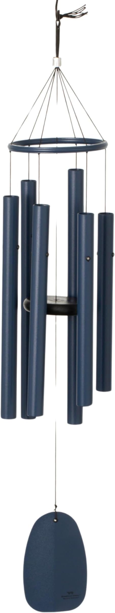 Woodstock Chimes Bells of Paradise Medium 32" Blue Outdoor Memorial Gift, Wind Chimes for Backyard, Porch, Garden Patio Décor, Deep Tone Windchime BPMBL