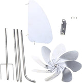 Retro Garden Spinner 360 Degree Rotation Metal Willdmill for Outdoor Yard Garden Sculptures Decoration