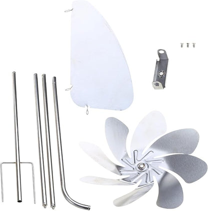 Retro Garden Spinner 360 Degree Rotation Metal Willdmill for Outdoor Yard Garden Sculptures Decoration