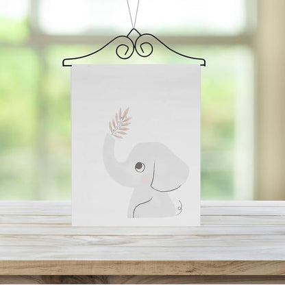 Happyyami 3pcs Wrought Iron Garden Flag Hanger Metal Decorative Garden Banner Holder Outdoor Flag Scroll Bracket Hanging Stand for Garden Lawn Porch Wall Black