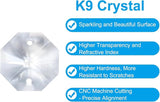 PATIKIL K9 Crystal Octagon Beads 2 Holes Pendants, 60 Pack 16mm Chandelier Prisms Parts Ornaments Hanging Beads for DIY Arts Crafts Decoration, Clear