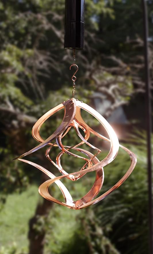 Red Carpet Studios The Original Cosmix Deluxe Helix Wind Spinner, Medium 14-Inch, Double Copper