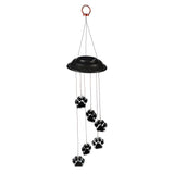 Paw Print Color Changing Solar Mobile - 5 x 5 x 28