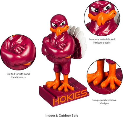 Team Sports America NCAA Virginia Tech Fun Colorful Mascot Statue 12 Inches Tall