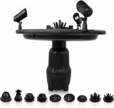 HALF OFF PONDS Floating Fountain, 1 HP Pond Aerator, 100 ft Cord, 15,000 GPH Water Pump, 13 Spray Patterns, Color-Changing LED Lights, for Large Ponds, Lakes & Water Gardens