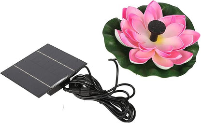 Lotus Flower Solar Landscaping Floating Solar Bird Bath Fountain for Fish Pond Garden Patio Aquarium 1.4W