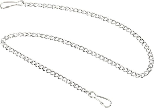 MECCANIXITY Hanging Chain with Snap Clips 19.69 Inch Garden Plant Hangers for Signboard Chalkboard Basket Lantern Wind Chime, Stainless Steel Pack of 6
