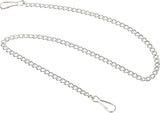 MECCANIXITY Hanging Chain with Snap Clips 19.69 Inch Garden Plant Hangers for Signboard Chalkboard Basket Lantern Wind Chime, Stainless Steel Pack of 4