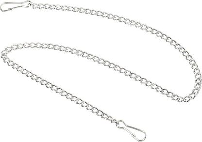 MECCANIXITY Hanging Chain with Snap Clips 19.69 Inch Garden Plant Hangers for Signboard Chalkboard Basket Lantern Wind Chime, Stainless Steel Pack of 4