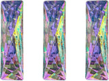 Iridescent Crystal Prism Suncatcher,3pc Rectangular DIY suncatcher for Windows Hanging,Sparkling Crystal Chandelier penadant for Home,Windows, car Decor,Chakra, Gardens