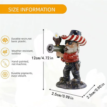 Patriotic Gnomes, 4th of July Gnomes,gnome,Military gnome, Desk Decor for Men,America 250 Merchandise,Veteran Gifts,250th Anniversary,Army Gifts for Men,Memorial Day Decorations
