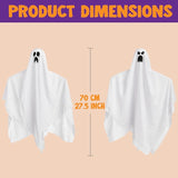 JOYIN 27.5" Halloween Hanging Ghosts Outdoor Decoration(5 Pack), Cute Flying Ghost for Halloween Front Yard Patio Lawn Garden Party Décor and Holiday Hanging Decorations