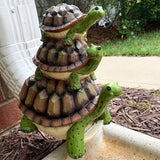 Decorative Downspout Extension, Cute Turtle Gutter Diverter & Splash Block, Garden Statue Fits 3x4 Gutter Downspout, Prevents Mud & Puddles During the Spring, Garden Decoration for Summer.