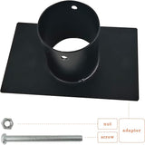 Rain Chain Gutter Adapter, Metal Rain Chain Outside Gutters Downspout Accessories, Black Powder Coated Gutter Adapter Rain Chain Installation