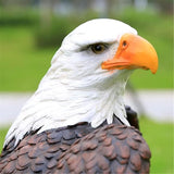 Garden and Yard Statue-Flight of Freedom American Bald Eagle Hanging Bird Statue Hand-Painted Eagle Decor-Bald Eagle Statue, Majestic America Indoor/Outdoor USA Decor for Office, Patio