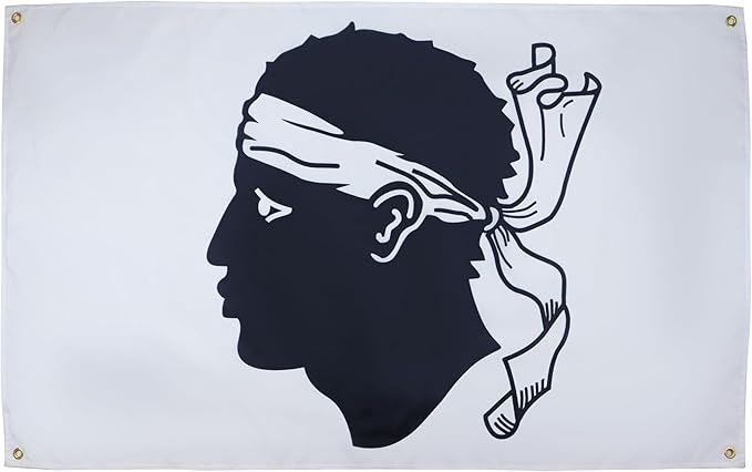 AZ FLAG Corsican Flag 150 x 90 cm with 4 Eyelets for Balcony or Wall