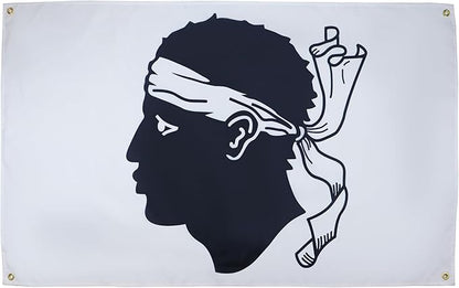 AZ FLAG Corsican Flag 150 x 90 cm with 4 Eyelets for Balcony or Wall