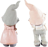Fairy Garden Kit Set of 2 Whimsical Boy and Girl Mushroom Fairy Figurines Resin Miniature Fairies Garden Decor Accessories Outdoor Patio Yard and Summer Decorations for Home