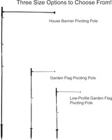 In the Breeze 4580 Pivoting Flag Pole for Garden Flag