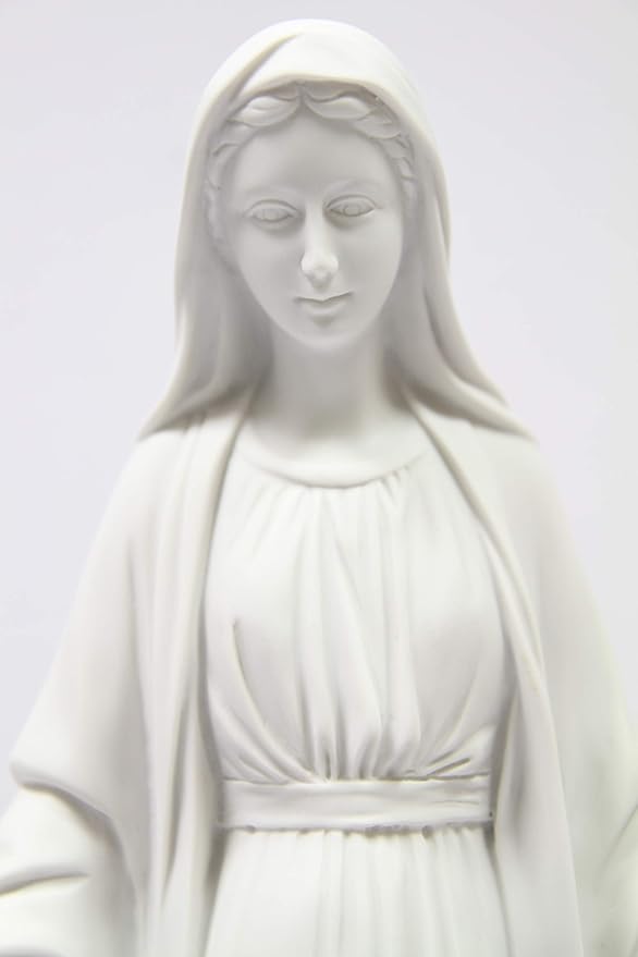 Vittoria Collection 19 Inch Our Lady of Grace Italian Statue Sculpture Figurine Made in Italy Indoor Outdoor Garden