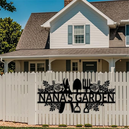 Custom Flower Garden Signs Personalized Outdoor Garden Signs with Name Garden Decor Funny Garden Signs Patio Sign Yard Sign