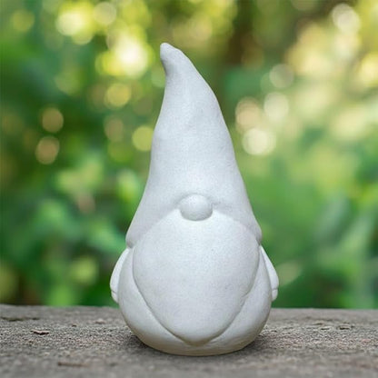 OLOMA Modern Garden Gnome Statue Heavy Concrete Stone Sculpture with Protective Resin Coating Durable Outdoor Decor for Patio Lawn Contemporary Landscape Yard Decor Accent
