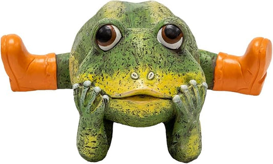 BRECK'S - Outdoor Funny Frog Garden Statue