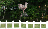 Metal Rooster w/Chicks Garden Spinner for Outside,79" Large Kinetic Wind Spinner for Yard and Garden Outdoor Decor,Antique Copper Chicken Wind Sculpture,Metal Yard Art for Patio Lawn Decorations
