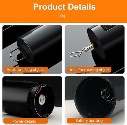 Wind Spinner Motor Hanging Display Motor Battery Operated 20 RPM Rotating Motor Multi-Purposes for Wind Spinner Mobile Yard Decor Hanging Ornaments Outdoor Sculptures-Medium Speed