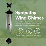 Sympathy Wind Chimes for Loss of Loved One, Memorial Gift with Soothing Tones, Bereavement Garden Decor for Healing & Remembrance, Thoughtful Outdoor Tribute