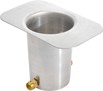 Monarch Rain Chains Gutter Adapter – Standard Adapter with Brass Bolt for Chain Installation, Aluminum Mill Rain Chains for Gutters Mount, Rust-Resistant Drainage Mount for Roof Downspout Chain